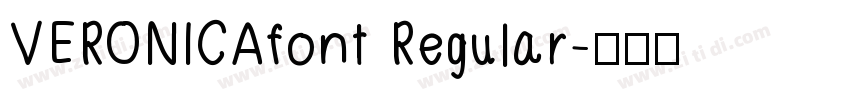 VERONICAfont Regular字体转换